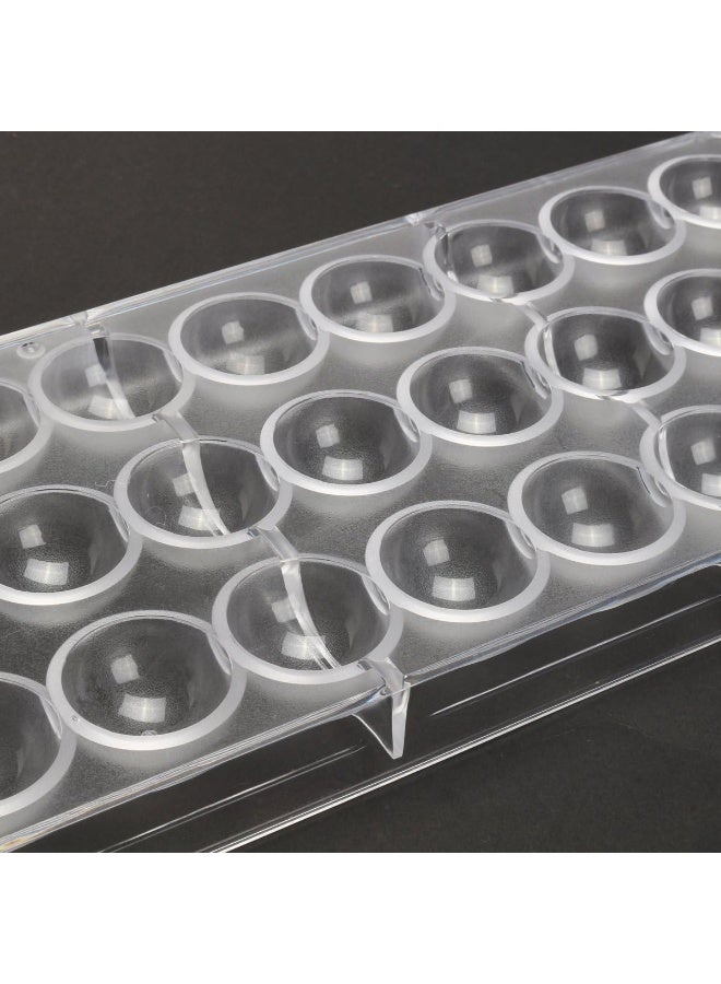 24 Grid Semi-Sphere Chocolate Candy Mold PC Polycarbonate Chocolate Making Mould - Image 2